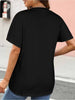 Camiseta Feminina Estampa Brooklyn Manga Curta Gola Redonda Casual