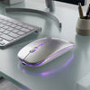 Mouse Óptico Ergonômico Recarregável Sem Fio com Bluetooth