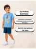 Kit 4 Peças 2 Conjuntos Infantis Masculinos Bebê Verão Camisetas Bermudas
