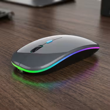 Mouse Óptico Ergonômico Recarregável Sem Fio com Bluetooth