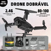 Drone Dobrável E88 Fotografia Aérea 1080P Câmera Dupla Controle Remoto