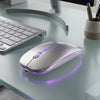 Mouse Óptico Ergonômico Recarregável Sem Fio com Bluetooth