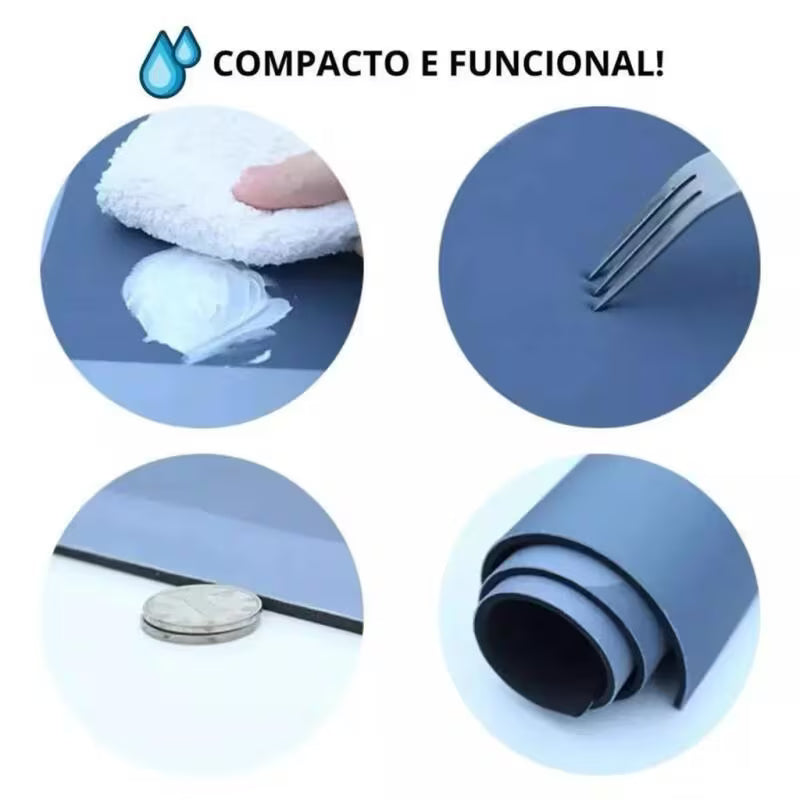 Tapete Antiderrapante Banheiro Seca Rápido Super Absorvente Macio