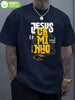 Camiseta Masculina Estampada Cristã Manga Curta Gola Redonda Casual