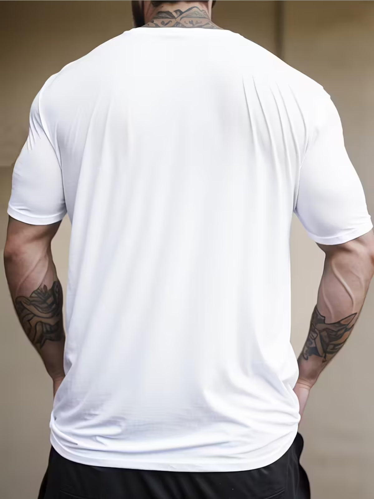 Camiseta Masculina Estampada Algodão Casual Gola Redonda Manga Curta
