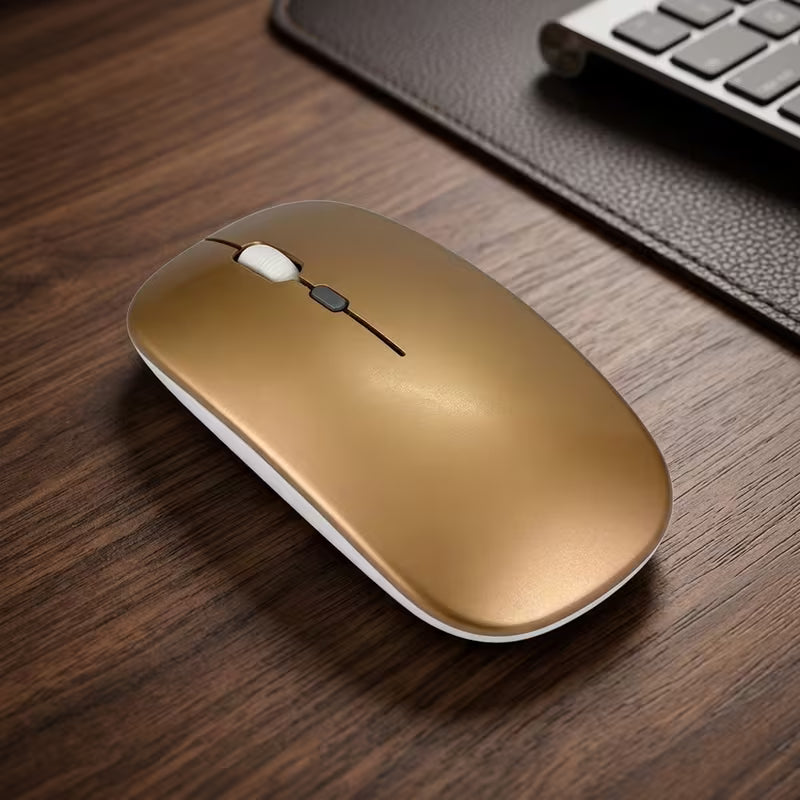 Mouse Óptico Ergonômico Recarregável Sem Fio com Bluetooth
