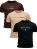 Kit 3 Camisetas Masculinas 100% Algodão Fio 30.1 Confortáveis Básicas