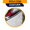 Bola De Futebol Tamanho Oficial 5 Costurada Couro Sintético Campo