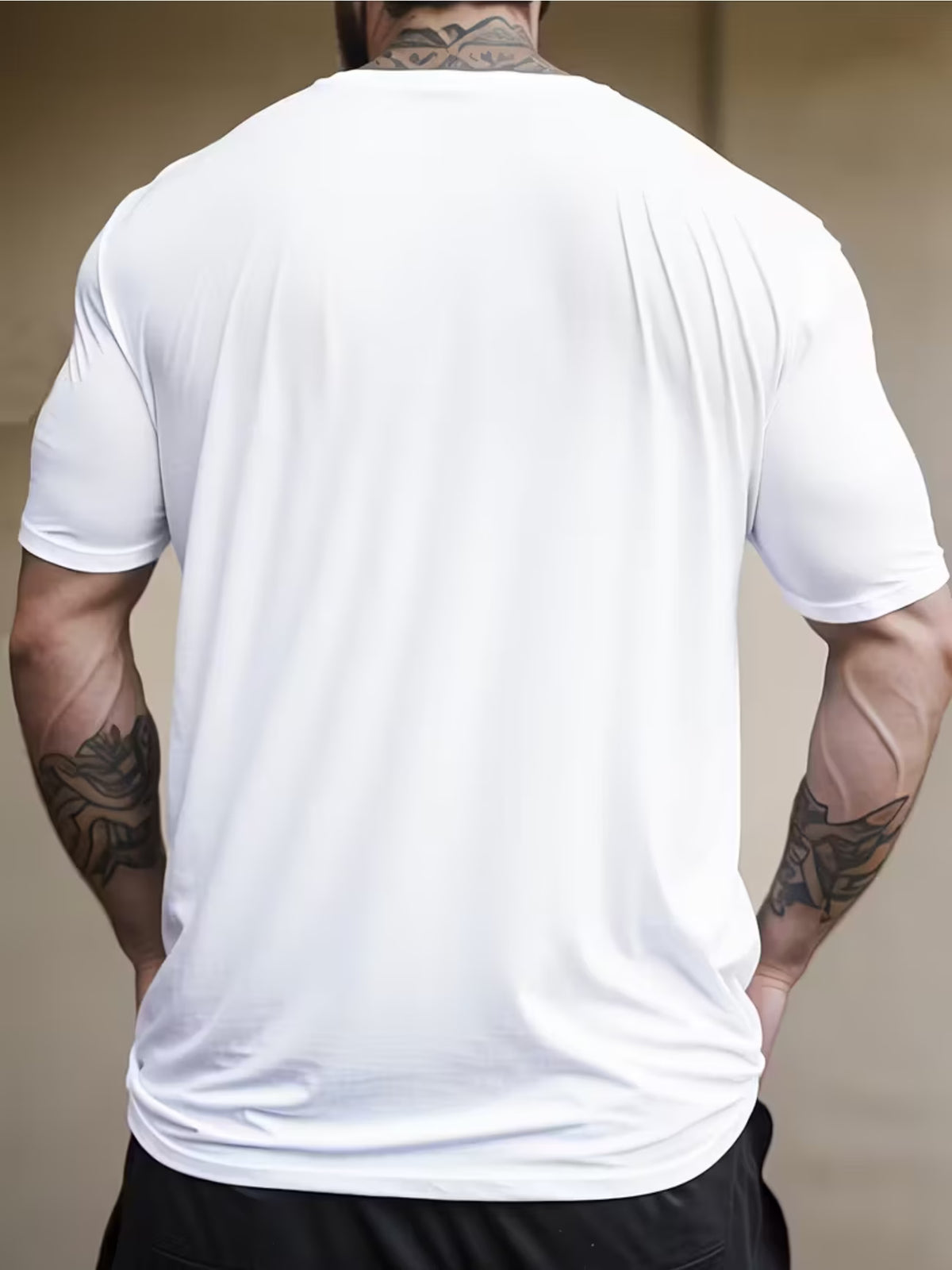 Camiseta Masculina Estampada Algodão Casual Gola Redonda Manga Curta