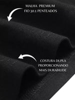 Kit 3 Camisetas Masculinas 100% Algodão Fio 30.1 Confortáveis Básicas