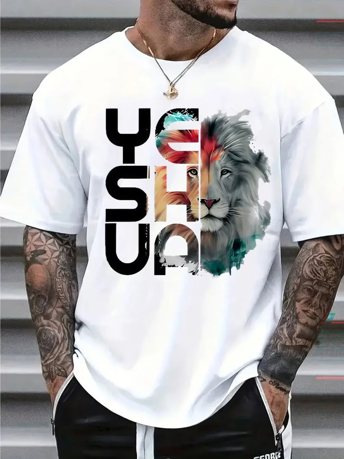 Camiseta Masculina Estampada Algodão Casual Gola Redonda Manga Curta
